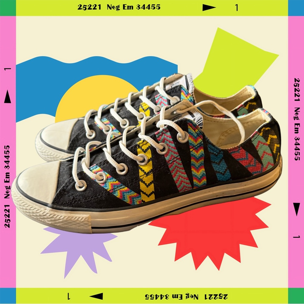 Rare “Friendship Bracelet” Low Top Converse